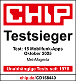 Chip Testsieger Mobilfunk-Apps Oktober 2025